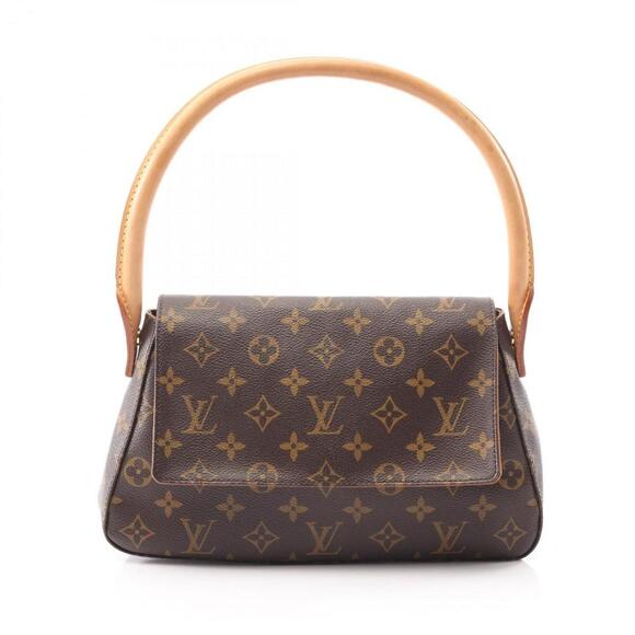 LOUIS VUITTON Brown Monogram Leather Mini Looping Bag - Picture 1 of 10
